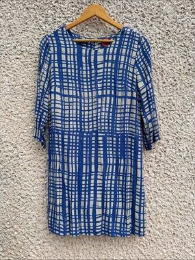 Joules Beydale Tunic Geometric Check Dress